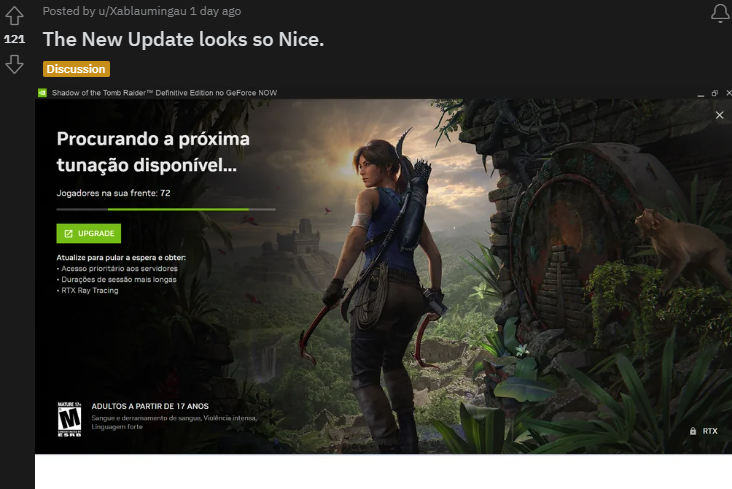 GeForce Now 2.0.49 Atualização