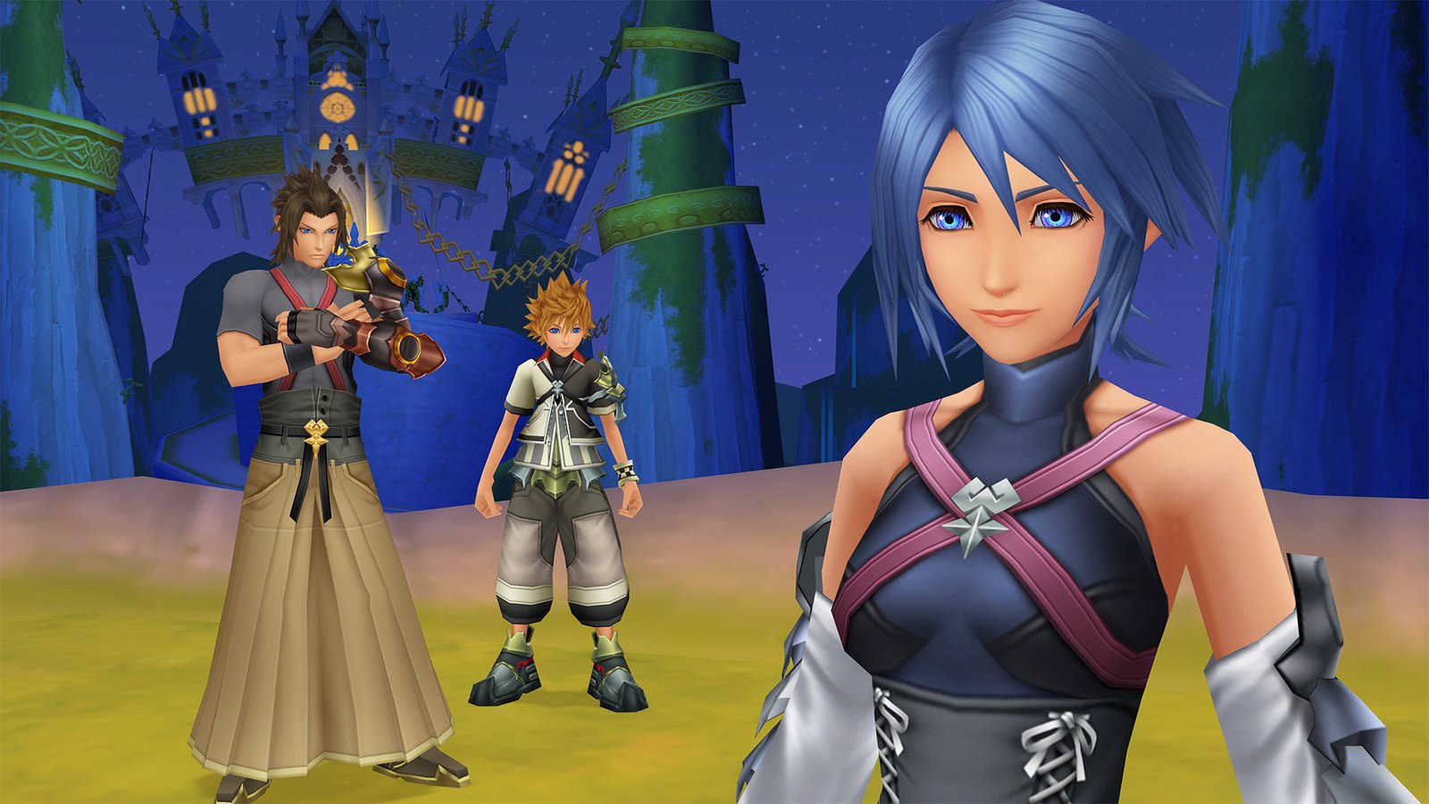 Aqua, Terra e Ventus em imagem oficial de Kingdom Hearts HD 1.5+2.5 ReMIX