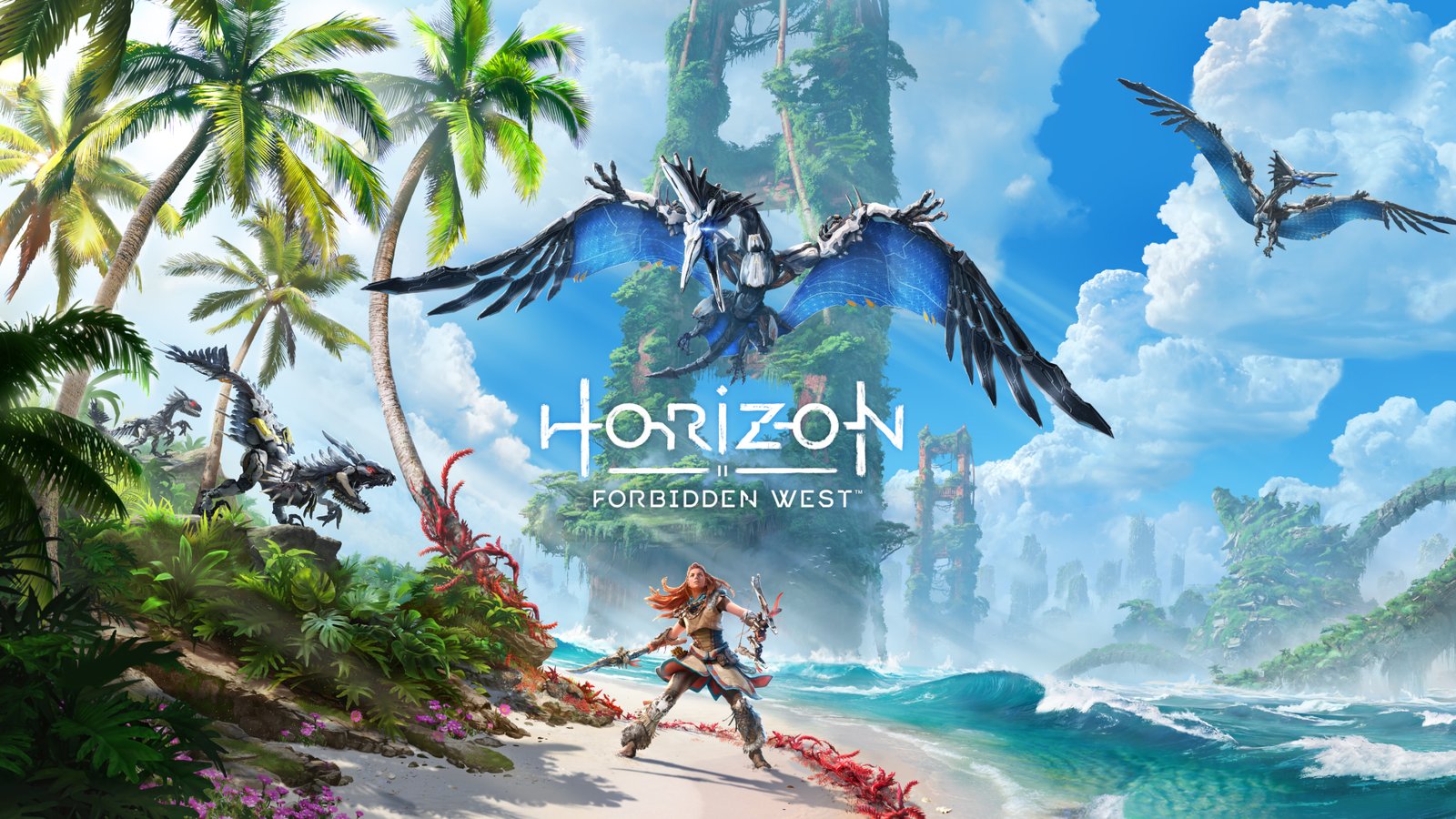 Horizon Forbidden West em arte oficial do catálogo