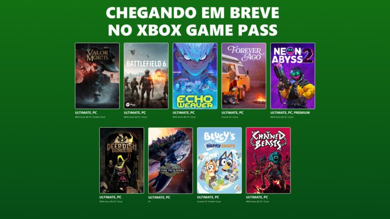 Leia mais sobre o artigo Game Pass confirma Battlefield 6, Valor Mortis e mais jogos no Cloud em outubro